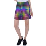 Abstract Psychedelic Pattern Tennis Skirt