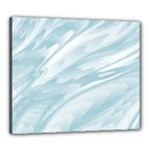 Light Blue Feathered Texture Canvas 24  x 20  (Stretched)