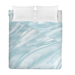 Light Blue Feathered Texture Duvet Cover Double Side (Full/ Double Size) from ArtsNow.com