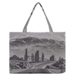 Deserted Landscape Highway, San Juan Province, Argentina Zipper Medium Tote Bag