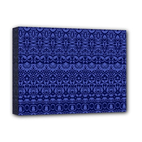 Boho Navy Blue  Deluxe Canvas 16  x 12  (Stretched)  from ArtsNow.com