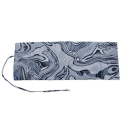 Faded Blue Abstract Art Roll Up Canvas Pencil Holder (S) from ArtsNow.com