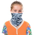 Faded Blue Abstract Art Face Covering Bandana (Kids)