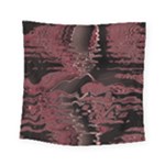Red Black Abstract Art Square Tapestry (Small)