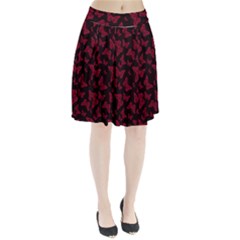 Red and Black Butterflies Pleated Skirt from ArtsNow.com