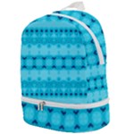 Boho Aqua Blue Zip Bottom Backpack