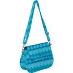 Boho Aqua Blue Saddle Handbag