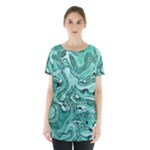 Biscay Green Swirls Skirt Hem Sports Top