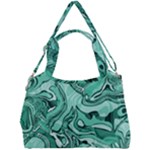 Biscay Green Swirls Double Compartment Shoulder Bag