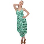 Biscay Green Swirls Layered Bottom Dress