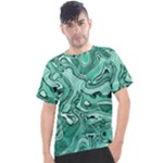 Biscay Green Swirls Men s Sport Top