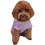 Turquoise and Pink Striped Dog T-Shirt