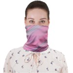 Turquoise and Pink Striped Face Covering Bandana (Adult)