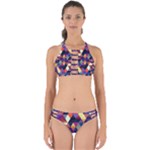 Colorful Geometric  Perfectly Cut Out Bikini Set