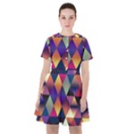 Colorful Geometric  Sailor Dress