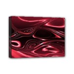 Crimson Red Black Swirl Mini Canvas 7  x 5  (Stretched)