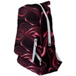 Crimson Red Black Swirl Travelers  Backpack