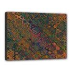 Boho Floral Pattern Canvas 16  x 12  (Stretched)