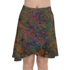 Chiffon Wrap Front Skirt 
