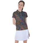 Boho Floral Pattern Women s Polo Tee