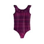 Dark Rose Pink Ombre  Kids  Frill Swimsuit