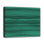 Biscay Green Ombre Deluxe Canvas 20  x 16  (Stretched)