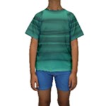 Biscay Green Ombre Kids  Short Sleeve Swimwear