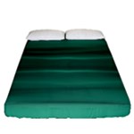 Biscay Green Ombre Fitted Sheet (Queen Size)