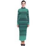 Biscay Green Ombre Turtleneck Maxi Dress