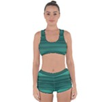 Biscay Green Ombre Racerback Boyleg Bikini Set