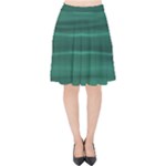 Biscay Green Ombre Velvet High Waist Skirt