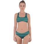 Biscay Green Ombre Criss Cross Bikini Set