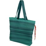 Biscay Green Ombre Drawstring Tote Bag