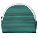 Biscay Green Ombre Horseshoe Style Canvas Pouch