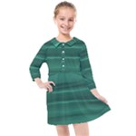 Biscay Green Ombre Kids  Quarter Sleeve Shirt Dress