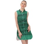 Biscay Green Ombre Sleeveless Shirt Dress