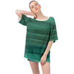 Biscay Green Ombre Oversized Chiffon Top