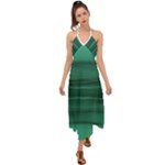 Biscay Green Ombre Halter Tie Back Dress 