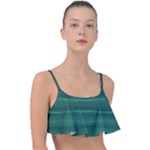 Biscay Green Ombre Frill Bikini Top