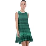 Biscay Green Ombre Frill Swing Dress