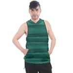 Biscay Green Ombre Men s Sleeveless Hoodie