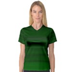 Emerald Green Ombre V-Neck Sport Mesh Tee