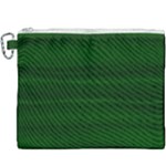 Emerald Green Ombre Canvas Cosmetic Bag (XXXL)