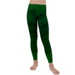 Emerald Green Ombre Kids  Lightweight Velour Leggings