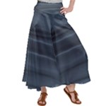 Faded Denim Blue Grey Ombre Satin Palazzo Pants