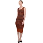 Cinnamon and Rust Ombre Sleeveless Pencil Dress
