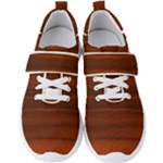 Cinnamon and Rust Ombre Men s Velcro Strap Shoes