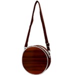 Cinnamon and Rust Ombre Crossbody Circle Bag