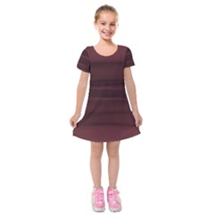 Burgundy Wine Ombre Kids  Short Sleeve Velvet Dress from ArtsNow.com