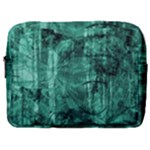 Biscay Green Black Textured Make Up Pouch (Large)